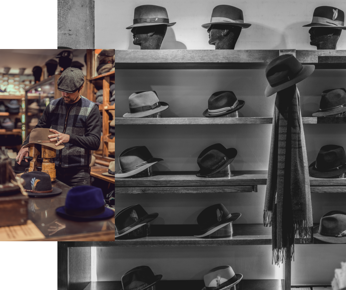 Boutique de chapeaux pour hommes